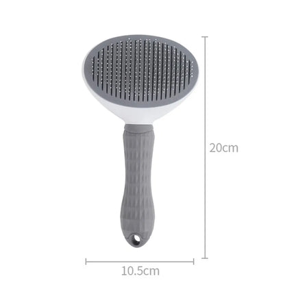 Cat Dog Brush 3-in-1 Set Combs in Short and Long Hair Fur Comb Detangler Undercoat Brush Undercoat Dog Brush Gray