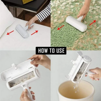 Pet hair remover, lint roller, lint brush, reusable