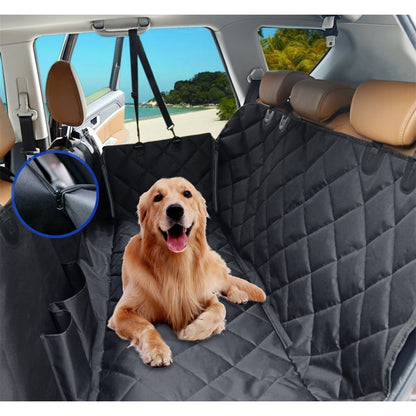 Animal blanket, dog seat cover for back seat, 100% waterproof, dog car seat covers with mesh window, scratch-resistant, non-slip, car hammock for dogs