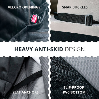 Animal blanket, dog seat cover for back seat, 100% waterproof, dog car seat covers with mesh window, scratch-resistant, non-slip, car hammock for dogs