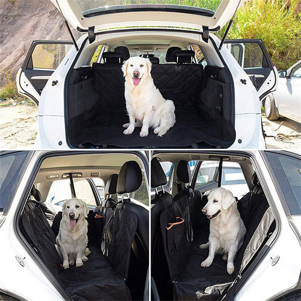Animal blanket, dog seat cover for back seat, 100% waterproof, dog car seat covers with mesh window, scratch-resistant, non-slip, car hammock for dogs