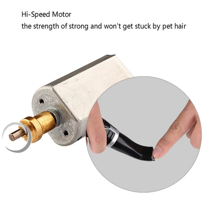 Dog clipper, cordless low noise electric pet trimmer, dog grooming hair clipper for trimming hair around paws, torso