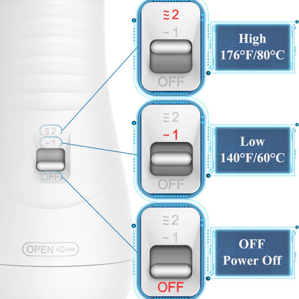 Pet hair dryer, 2 in 1 pet grooming hair dryer, home dog hair dryer with adjustable 2 temperature levels, for small and medium-sized dogs