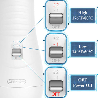 Pet hair dryer, 2 in 1 pet grooming hair dryer, home dog hair dryer with adjustable 2 temperature levels, for small and medium-sized dogs