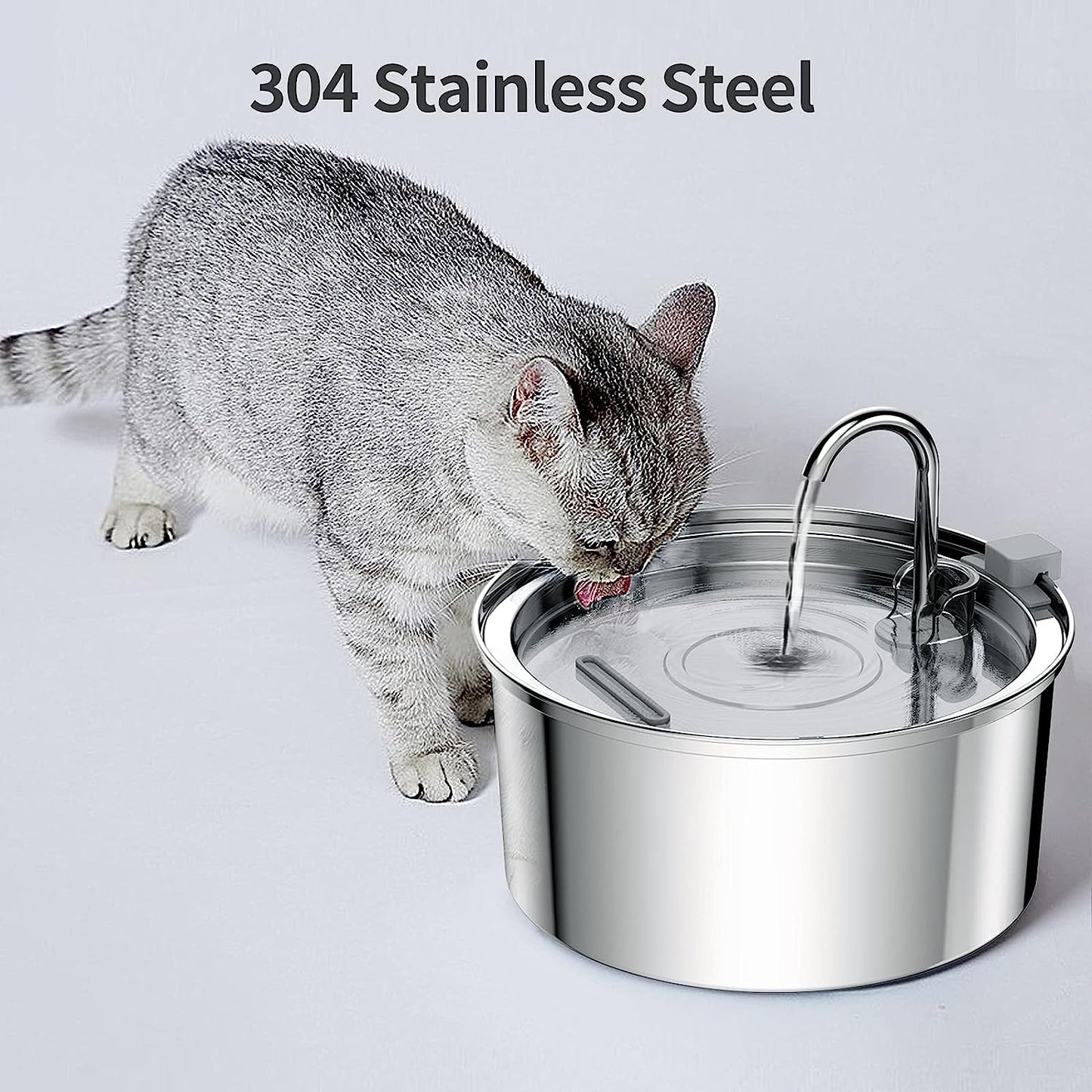 3.2L cat fountain,automatic drinking fountain for cats and dogs,ultra quiet water fountain for cats,dog water dispenser stainless steel for cats,dogs