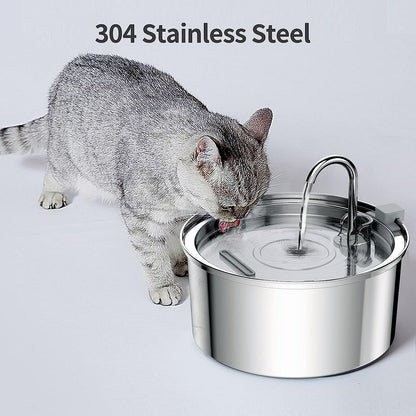 3.2L cat fountain,automatic drinking fountain for cats and dogs,ultra quiet water fountain for cats,dog water dispenser stainless steel for cats,dogs