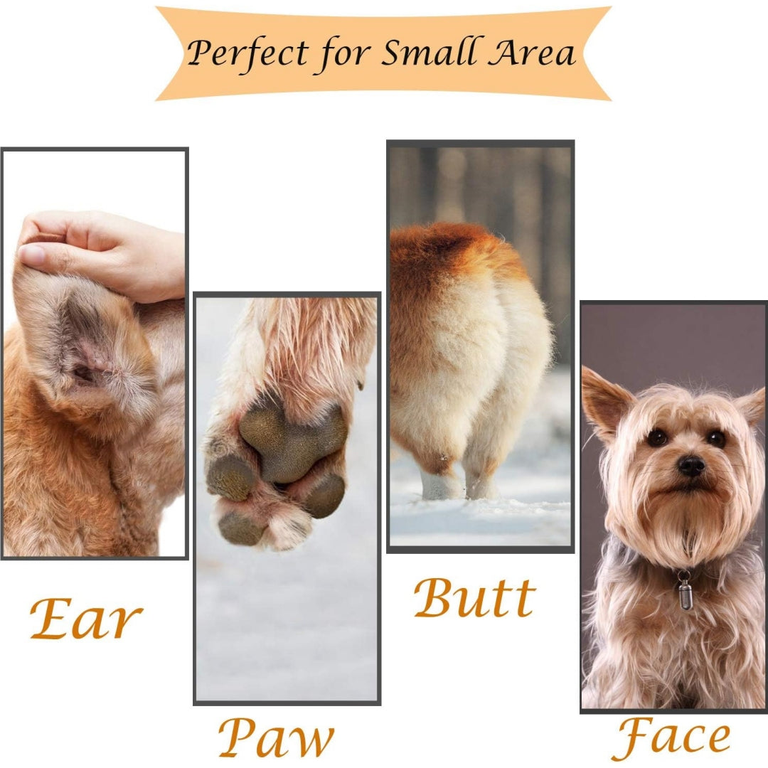 Dog clipper, cordless low noise electric pet trimmer, dog grooming hair clipper for trimming hair around paws, torso