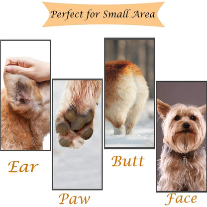 Dog clipper, cordless low noise electric pet trimmer, dog grooming hair clipper for trimming hair around paws, torso