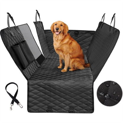 Animal blanket, dog seat cover for back seat, 100% waterproof, dog car seat covers with mesh window, scratch-resistant, non-slip, car hammock for dogs