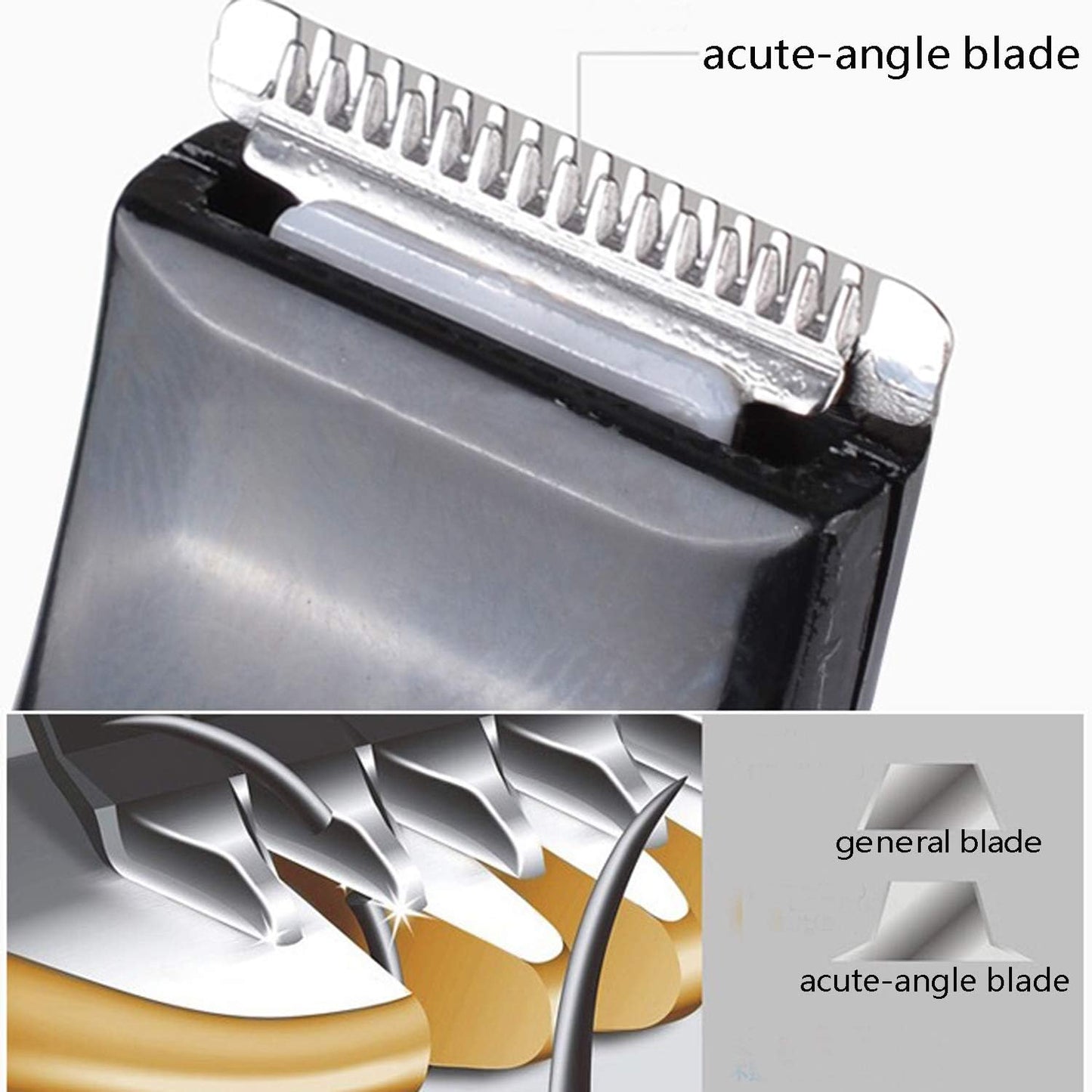 Dog clipper, cordless low noise electric pet trimmer, dog grooming hair clipper for trimming hair around paws, torso