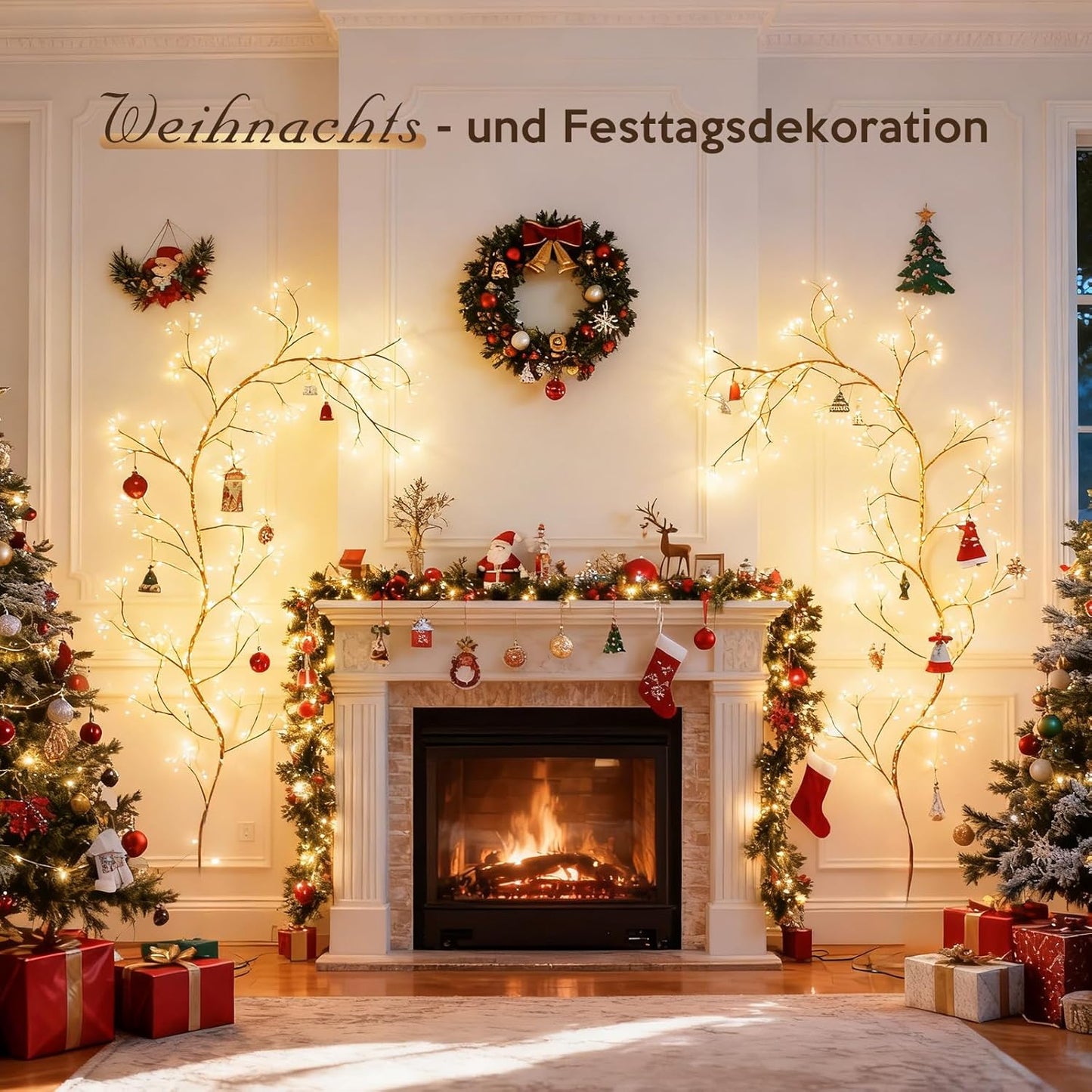 Ciskotu lichterkette willow vine mit Stecker, 288 LEDs Led Baum Blühender mit Fernbedienung|Timer, 8 Modi lichterkette wanddeko für zimmer schlafzimmer wohnzimmer aesthetic