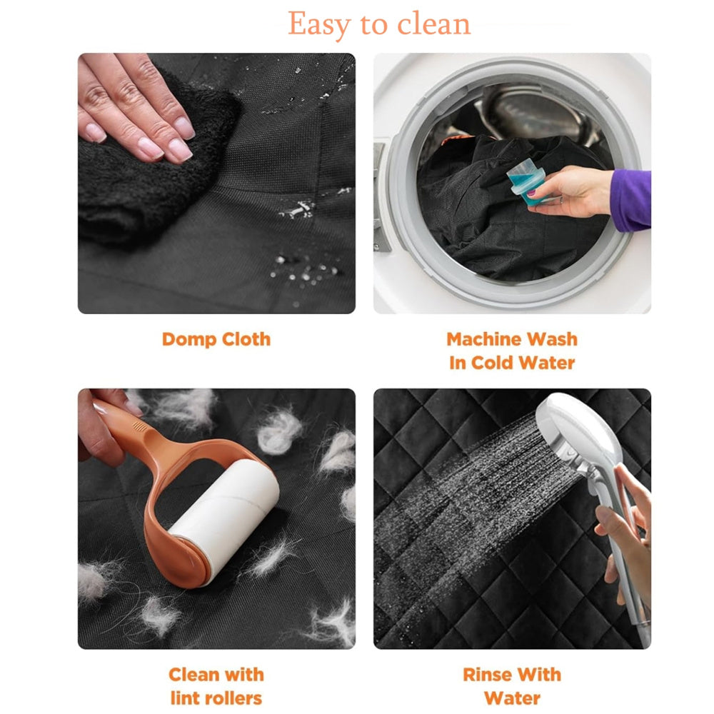 Animal blanket, dog seat cover for back seat, 100% waterproof, dog car seat covers with mesh window, scratch-resistant, non-slip, car hammock for dogs