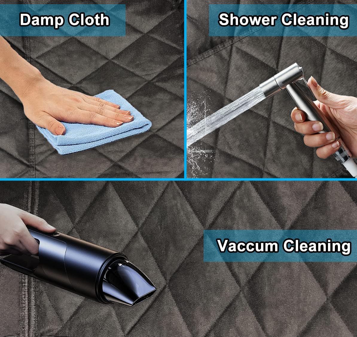 Dog Pet Car Seat Cover, Waterproof Front Seat Covers for Dogs, Car Seat Protector for Dogs with Side Flaps, Fits Most Cars, SUVs