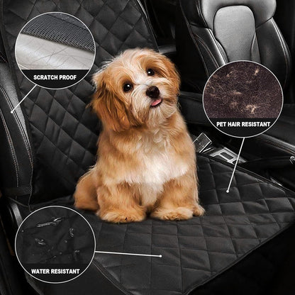 Dog Pet Car Seat Cover, Waterproof Front Seat Covers for Dogs, Car Seat Protector for Dogs with Side Flaps, Fits Most Cars, SUVs