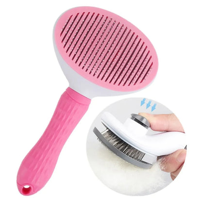 Cat Dog Brush 3-in-1 Set Combs in Short and Long Hair Fur Comb Detangler Undercoat Brush Undercoat Dog Brush Gray