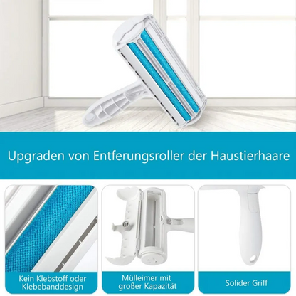Pet hair remover, lint roller, lint brush, reusable