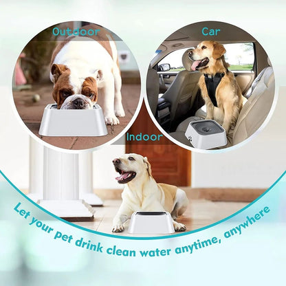 1L Water Bowl for Dogs and Cats Leak-proof Bowl Pet Drinking Bowl Drinking Fountain Pet Automatic Water Dispenser
