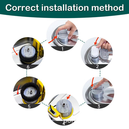 Replacement Filter for 3.2L Stainless Steel Cat Water Fountain Ultra Quiet Pet Fountain Pack of 8 (Carbon Filter + Foam Filter)