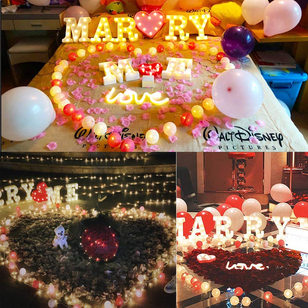 LED Lichterkette Baumwollkugeln mit Stecker, 3,8m 20er Cotton Ball Lichterketten Kugeln Nachtlicht für Weihnachten, Hochzeit, Party, Zimmer, Wohnheim, Innen Deko